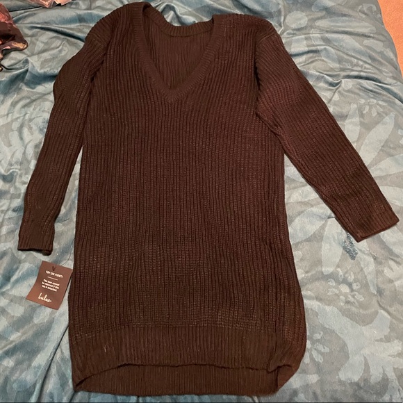 NWT Lulu's Bringing Sexy Back Sweater Dress - Picture 1 of 2
